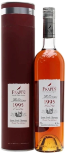 Коньяк "Frapin" Millesime, Cognac Grand Champagne AOC, 1995, gift tube, 0.7 л