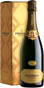 Игристое вино Ferrari, "Perle" Brut, 2013, Trento DOC, gift box