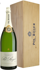 Шампанское Pol Roger, Brut Reserve, wooden box, 3 л