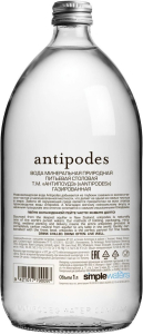 Вода "Antipodes" Sparkling Mineral Water, glass, 1 л