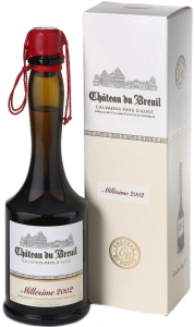 Кальвадос Chateau du Breuil, Millesime 2002, Pays d'Auge AOC, gift box, 0.7 л