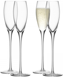 Бокалы-флюте LSA International, "Wine" Champagne Flute, Set of 4 pcs, 160 мл