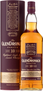 Виски "Glendronach" Forgue 10 Years Old, in tube, 1 л