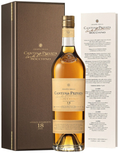 Граппа Bocchino, "Cantina Privata" 18 anni, gift box, 0.7 л