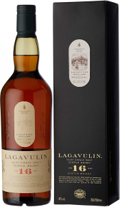 Виски "Lagavulin" malt 16 years old, with box, 0.7 л