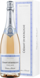 Игристое вино Chartron et Trebuchet, Brut Rose Pinot Noir, Cremant de Bourgogne AOC, gift box