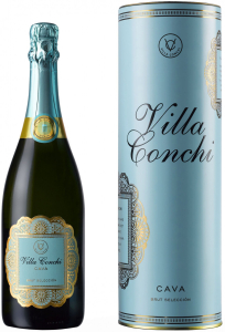 Игристое вино Villa Conchi, Cava Brut Seleccion, in tube