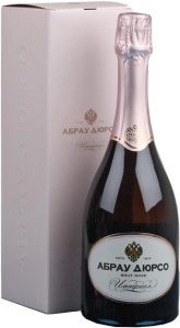 Игристое вино Абрау-Дюрсо, "Империал" Брют Розе, в подарочной коробке