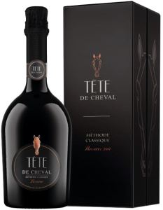 Игристое вино "Tete de Cheval" Brut Reserve, 2017, gift box