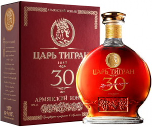 Коньяк "Царь Тигран" 30-летний, в подарочной коробке, 0.7 л