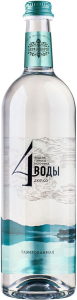 Вода Абрау-Дюрсо, "4 Воды" Газированная, в стеклянной бутылке, 0.75 л