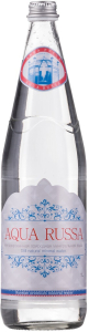 Вода "Аква Русса" негазированная, в стеклянной бутылке, 1 л