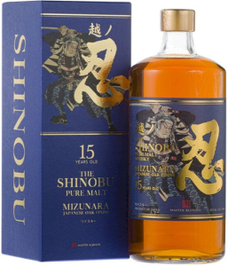 Виски "Shinobu" Pure Malt 15 Years Old, Mizunara Japanese Oak Finish, gift box, 0.7 л