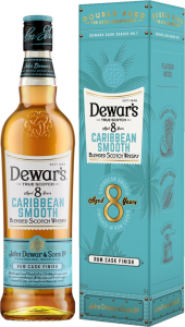 Виски "Dewars" Caribbean Smooth 8 Years Old, gift box, 0.7 л