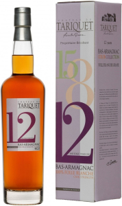 Арманьяк Chateau du Tariquet "Folle Blanche" 12 years, Bas-Armagnac AOC, gift box, 0.7 л