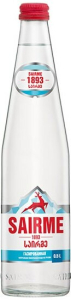 Вода "Саирме" газированная, в стеклянной бутылке, 0.5 л