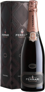 Игристое вино Ferrari, "Perle Rose" Riserva, Trento DOC, 2015, gift box