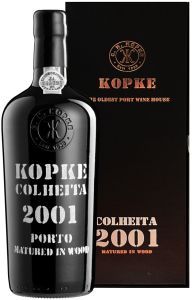 Портвейн Kopke, Colheita 2001 Porto, gift box