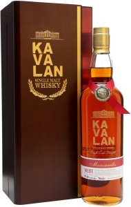Виски Kavalan, "Solist" Manzanilla Single Cask (56,3%), wooden box, 0.7 л