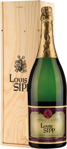 Игристое вино Louis Sipp, Cremant dAlsace Brut, wooden box, 3 л