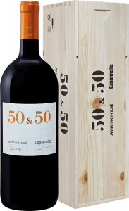 Вино Avignonesi-Capannelle, "50 & 50", Toscana IGT, 2018, wooden box, 1.5 л