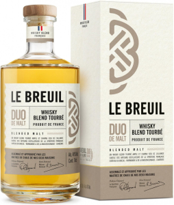 Виски "Le Breuil" Duo de Malt Blend Tourbe, gift box, 0.7 л
