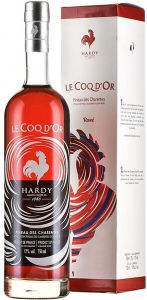 Вино Hardy, "Le Coq dOr" Rose, Pineau des Charentes AOC, gift box