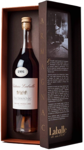 Арманьяк Chateau Laballe, Vintage, Bas Armagnac AOC, 1991, gift box, 0.7 л