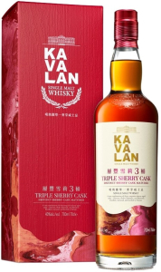 Виски Kavalan, Triple Sherry Cask, gift box, 0.7 л