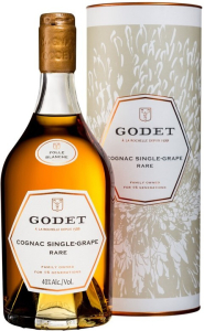 Коньяк Godet, Single-Grape Rare Folle Blanche, gift box, 0.7 л