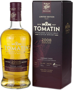 Виски Tomatin, "Limited Edition" French Collection, Cognac Casks, 2008, gift box, 0.7 л