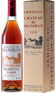 Арманьяк Castarede, "Chateau de Maniban" VSOP, Bas Armagnac AOC, gift box, 0.7 л