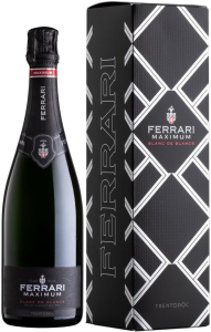 Игристое вино Ferrari, "Maximum" Blanc de Blancs, Trento DOC, gift box