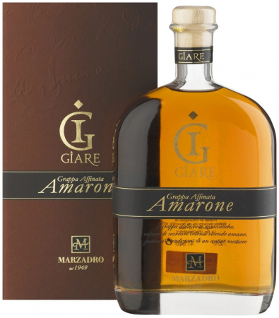 Граппа Marzadro, "Le Giare" Amarone, gift box, 0.7 л