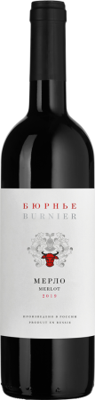 Вино "Burnier" Merlot, 2019, 750ml