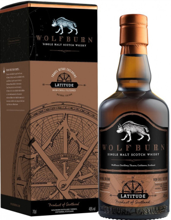 Виски Wolfburn, "Latitude" Single Malt, gift box, 0.7 л