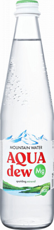 Вода "Aqua dew" Sparkling, Glass, 0.5 л