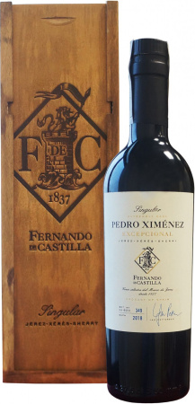 Херес Fernando de Castilla, "Singular" Pedro Ximenez Excepcional, wooden box, 375 мл