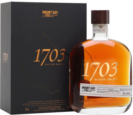 Ром Mount Gay, "1703" Master Select, gift box, 0.7 л