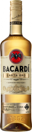 Ром "Bacardi" Carta Oro, 0.7 л