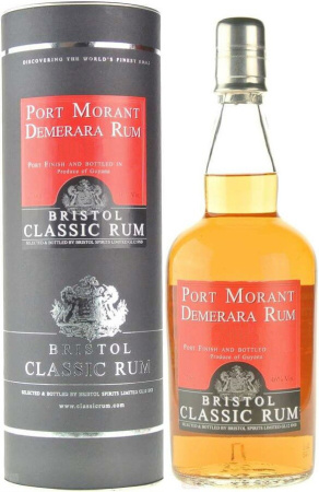 Ром Bristol Classic Rum, "Port Morant" Demerara Rum, 2008, gift tube, 0.7 л