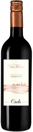 Вино Cielo e Terra, "Viamare" Sangiovese Primitivo, 2021