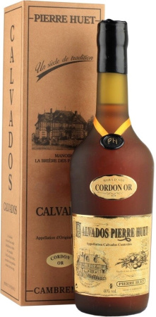 Кальвадос Calvados Pierre Huet, "Cordon Or", Calvados AOC, gift box, 0.7 л