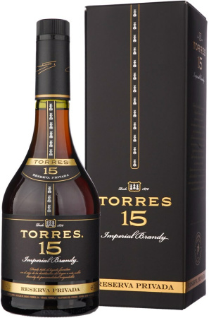 Бренди "Torres 15" Reserva Privada, gift box, 0.7 л