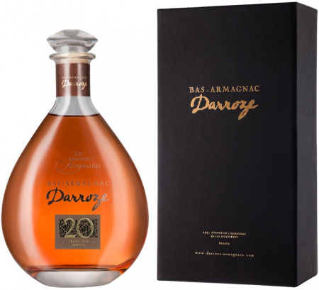 Арманьяк Darroze, "Les Grands Assemblages" 20 ans d'age, Bas-Armagnac, in decanter & gift box, 0.7 л