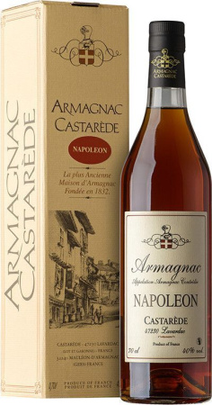 Арманьяк Castarede, "Castarede" Napoleon, Armagnac AOC, gift box, 0.7 л