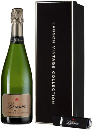 Шампанское Lanson, Vintage Collection Brut, Champagne AOC, 1995, gift box, 1.5 л