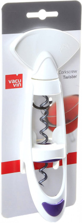 Штопор Vacu Vin, "Twister" Corkscrew, White