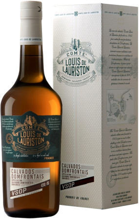 Кальвадос "Comte Louis de Lauriston" VSOP, Domfrontais AOC, gift box, 0.7 л