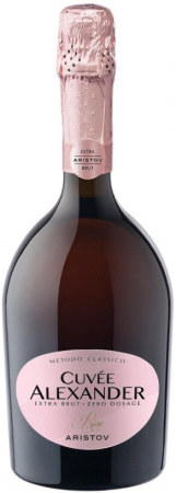 Игристое вино "Aristov. Cuvee Alexander" Rose Extra Brut